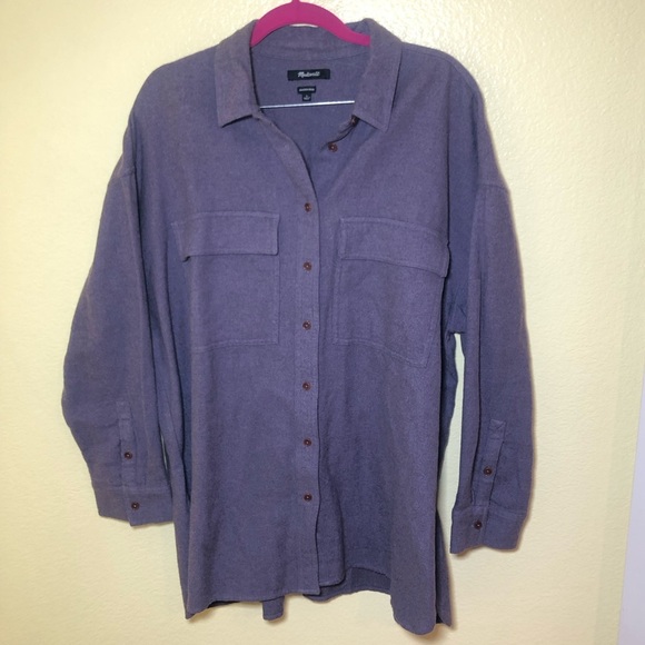 Madewell Brushed Oversized Shirt-Jacket size L - Picture 3 of 11